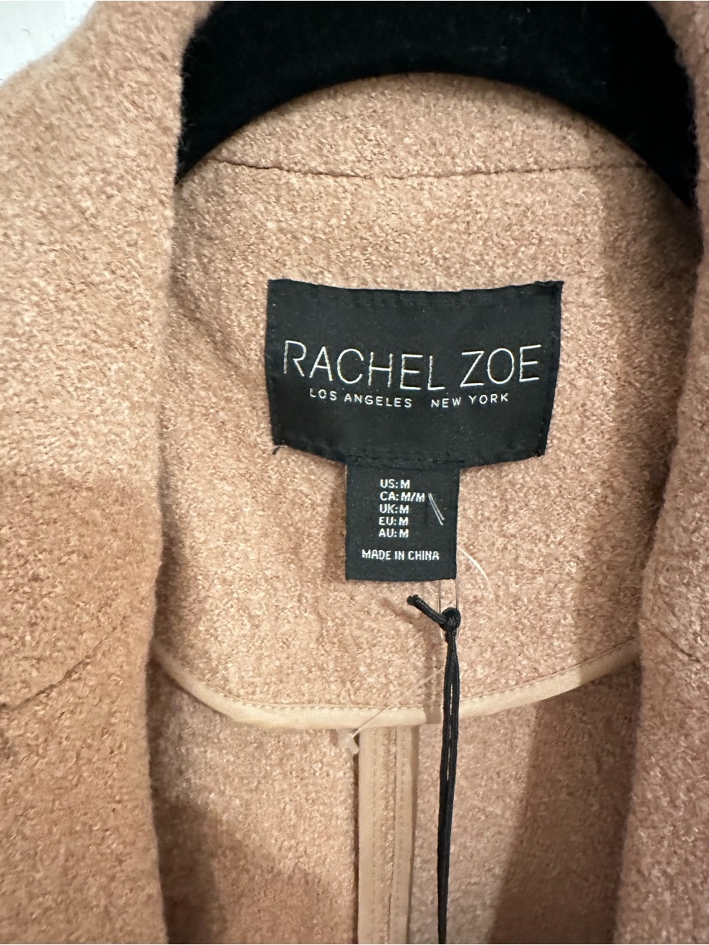 Rachel Zoe Camel Single-Button Wool-Blend Coat - Picture 4 of 7